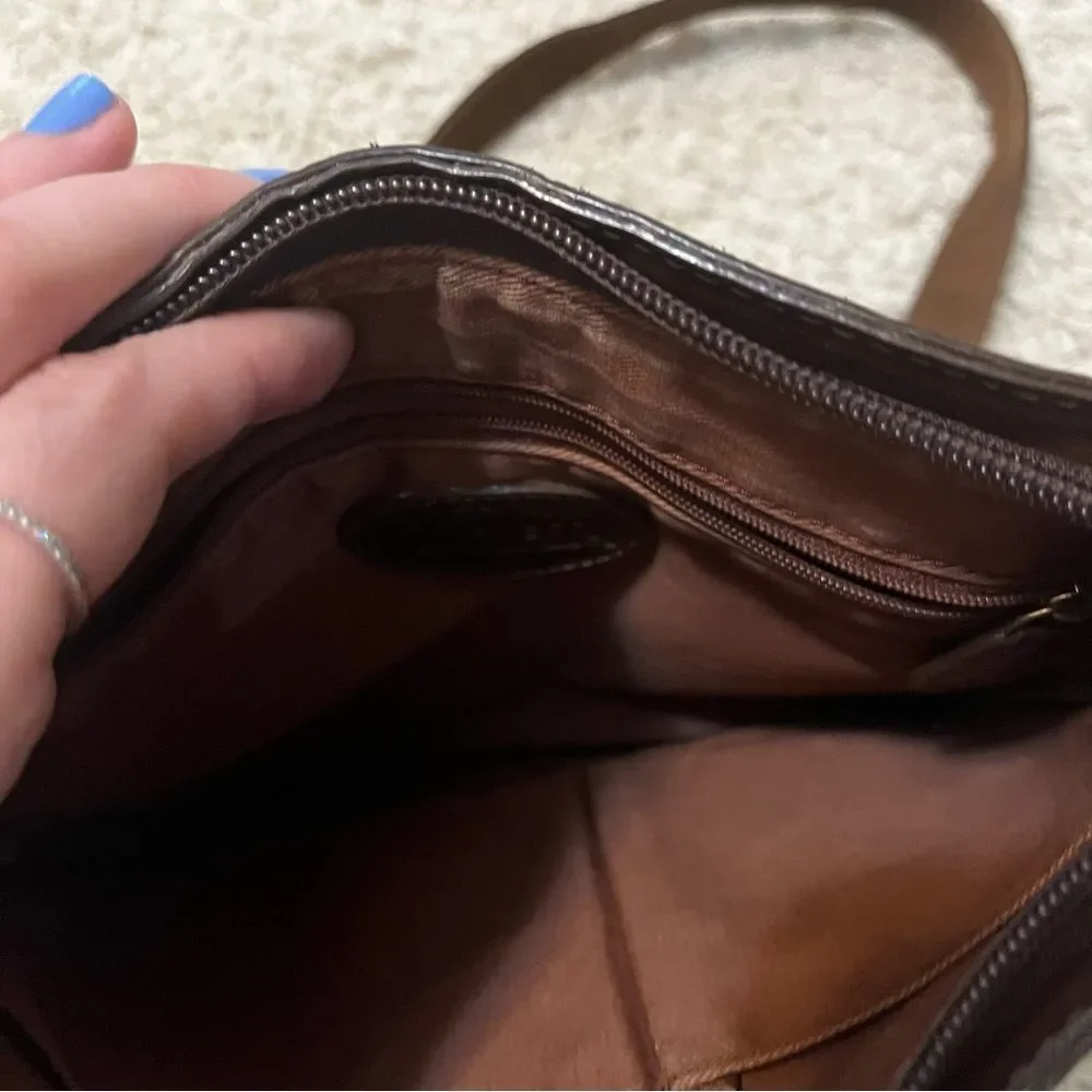 fossil crossbody tessa brown bag
